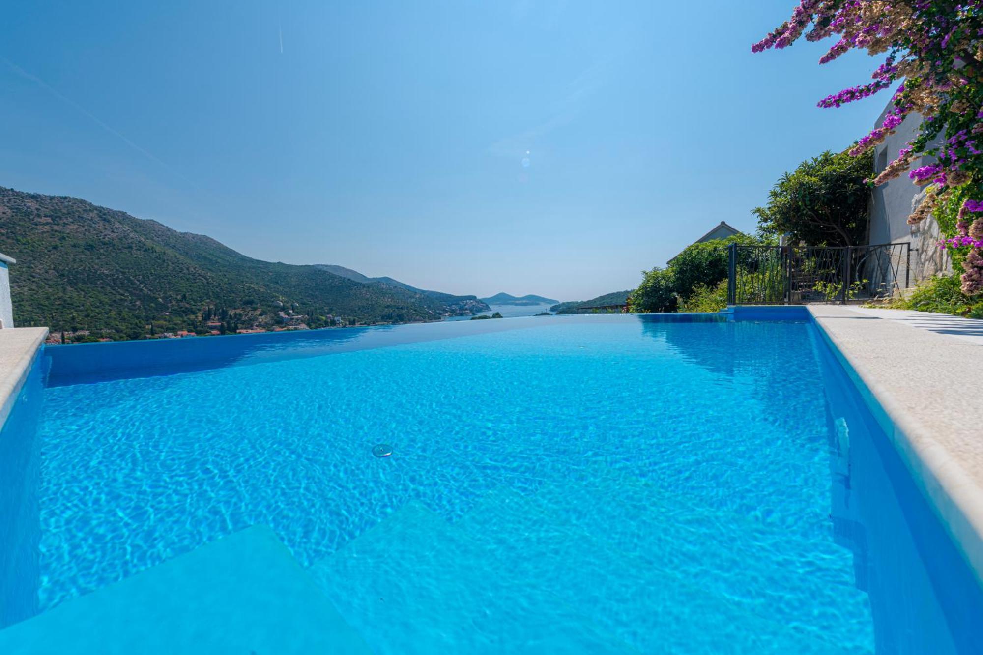 Villa Mardia- Sea View Infinity Pool Built 2023 Zaton  Dış mekan fotoğraf